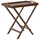 Beliani Amantea Gartentisch 68 x 45 x 73 cm Braun