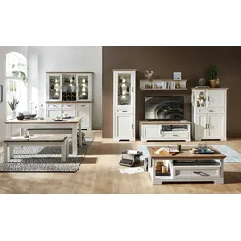 Stella Trading Sideboard Varese - weiß - Maße cm B: 166 H: 102 T: 48.0