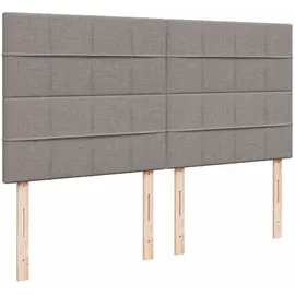 vidaXL Boxspringbett 180 x 200 cm Taupe