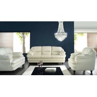 JVmoebel Sofa, Sofagarnitur 3+2+1 Sitzer Set Design Sofas Polster Couchen Leder Relax Moderne weiß
