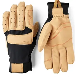 Hestra Climbers Duratan Long - 5 Finger black/tan (100701) 9