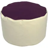 Kinzler Sitzsack KINZLER "Sitzhocker BICO", lila (brombeer,natur), B:53cm H:32cm, Polyester, Sitzsäcke, Sitzsack, zweifarbig, Outdoor geeignet, ideal im Wohnzimmer & Kinderzimmer