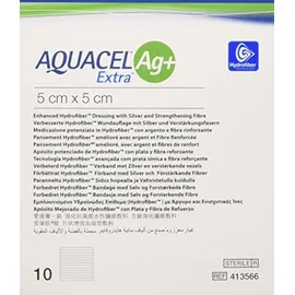 Convatec Aquacel Ag Extra Quadratische Wundauflagen, 5 x 5 cm