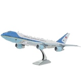 Metal Earth Air Force One, lasergeschnittener 3D-Konstruktionsbausatz, 3D Metall Puzzle, DIY Modellbausatz mit 2.75 Metallplatinen, ab 14 Jahre