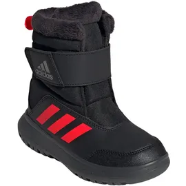 adidas Winterplay Stiefel Core Black / Solar Red / Iron Met 33 1/2