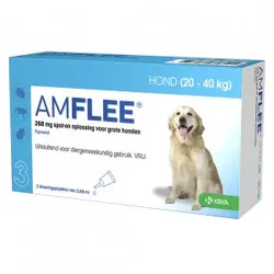 Amflee Spot-On (268 mg) Hund L (20 - 40 kg) 3 Pipetten