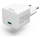 Hama Schnellladegerät USB-C Mini-Ladegerät, 25W weiß