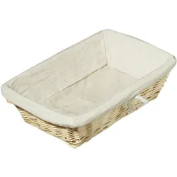 METRO PROFESSIONAL Brotkorb, Weide/Baumwolle, 24.5 x 35 cm, rechteckig, natur
