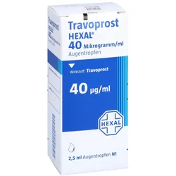 TRAVOPROST HEXAL 40 Mikrogramm/ml Augentropfen 1X2,5 ml