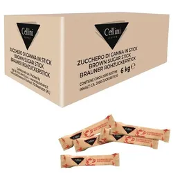 Cellini 2000er-Pack Zucker »Brown Sugar Stick«