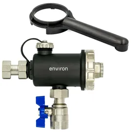 ENVIRON Schlammabscheider Magnetabscheider 3/4" Magnet Schmutzfänger Magnetischer Filter