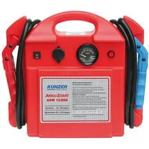 Kunzer Akku-Start tragbar 12V 2.370/800 A – Startgerät mit austauschbarer AGM Batterie auf Blei-Säure-Basis
