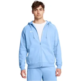 Under Armour Rival Fleece Kapuzenjacke Herren 465 horizon blue/white L