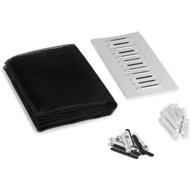 EasyMaxx Fliegengitter mit Magic Click 150 x 130 cm Schwarz