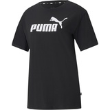 Puma Damen ESS Logo Boyfriend Tee T-Shirt, Black, L