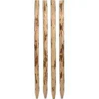 Dobar dobar® Holz-Pfosten für Staketenzaun, ØxH: 9x120 cm", natur, B:9cm H:120cm Ø:9cm, Massivholz, Zaunpfosten, aus robustem, ungeschältem Haselnussholz