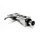 ANALOGIS Headshell HS-32 Plattenspieler, im Technics-Design, 9g, Aluminium, Chrom - Silber