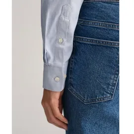 GANT Hemdbluse mit Label-Stitching, hellblau 44