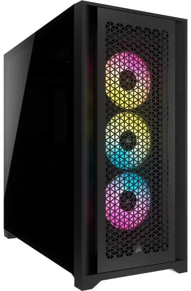 Corsair PC-Gehäuse Corsair iCUE 5000D RGB AIRFLOW, Tower-Gehäuse schwarz