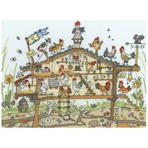 Bothy Threads Kreuzstich Set mit Zählmuster Cut Thru Hen Home