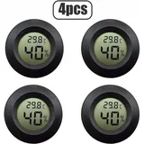 Mini-lcd-display, Rundes Digitales Thermometer/hygrometer Für Kühlschränke Und Gefrierschränke, Außen- Und Innentemperaturmesser