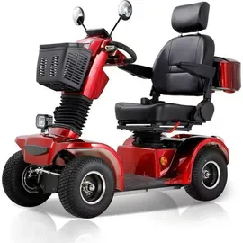 urban hopper Senior Seniorenmobile 48V 20Ah 500 Watt 60km Vierrad Roller, Geschwindigkeit11:15 km/h, Farbe:Rot