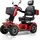 urban hopper Senior Seniorenmobile 48V 20Ah 500 Watt 60km Vierrad Roller, Geschwindigkeit11:15 km/h, Farbe:Rot