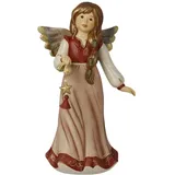 GOEBEL Engelfigur Funkelndes Weihnachtssternchen Bordeaux - Himmelsboten Weihnachten