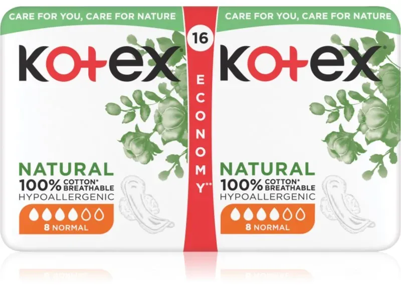 Kotex Natural Normal Binden 16 St.
