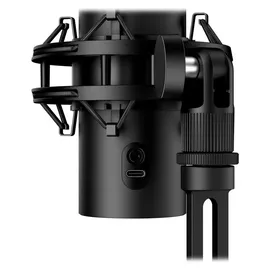 HyperX QuadCast 2 S USB-Mikrofon, RGB-Beleuchtung, 32-Bit/192 kHz Audio, vier Richtcharakteristiken, Tap-to-Mute-Sensor, Multifunktionsknopf, abnehmbare Dämpferhalterung, NGENUITY-kompatibel, Schwarz
