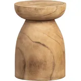 Woood Hocker Bink Holz 28 x 40 x 28 cm Beige