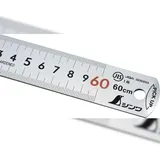FAMEX Shinwa Lineal aus Edelstahl 60 cm - mit Pick-Up