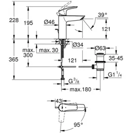 Grohe Eurosmart Einhandmischer Mattschwarz