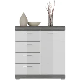 INOSIGN SIENA 80 x 85 x 37 cm grau hochglänzend / grau