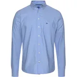 FYNCH-HATTON Langarmhemd mit Button-Down-Kragen FYNCH-HATTON hellblau-kariert