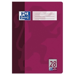 Oxford Schulheft »Schule 100050332« A4 kariert (Lineatur 28) lila