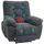 Homcom Massagesessel Polyester 100 x 107 x 102 cm Dunkelgrau mit Fernbedienung