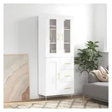 vidaXL Highboard Weiß 69,5x34x180 cm Holzwerkstoff
