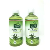 Pure Aloe Vera 99,8 % rein ohne Zusatz von Wasser ohne Laktose Gluten und Farbstoffe & Süßstoffe VEGAN Produkt 2 Liter