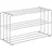 Möbel Kraft Schuhregal 73 x 40 x 28,5 cm stabil silber