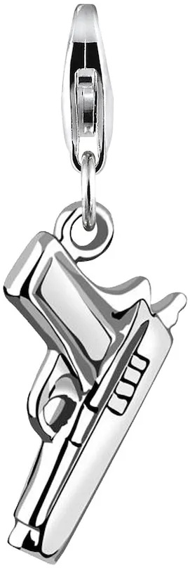 Nenalina Pistolen-Symbol Anhänger 925 Sterling Silber Charms & Kettenanhänger Damen