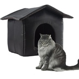 Katzenhaus Outdoor Winterfest - Hundehaus Hundehöhle | Wetterfest Wasserdicht Faltbare Draußen Katzenhöhle | Katzenhaus Aus Oxford-Stoff | Winterwarmer Pet Outdoor House Tierheim Für Katzen Hunde