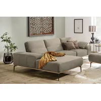 W.Schillig Eckcouch Leder 3-Sitzer Beige