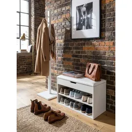 KADIMA DESIGN Cigno 60 x 40 x 30 cm weiß / weiß