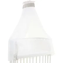babybay Himmel Waffelpiqué mit Band passend für alle Modelle bis 96 cm Länge, weißgrau