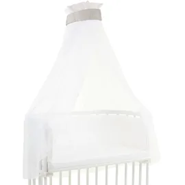 babybay Himmel Waffelpiqué mit Band passend für alle Modelle bis 96 cm Länge, weißgrau
