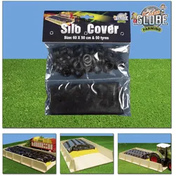 Siloabdeckung Silberfolie + 50 Reifen Modell von Kids Globe 1:32