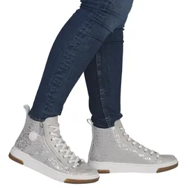 Rieker Sneaker High Damen Weite E Grau/Silber 37