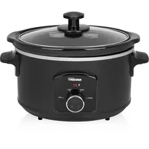 Tristar VS-3915 Schongarer (Edelstahl Keramiktopf mit 2 Hitzestufen und Warmhaltefunktion, 3,5 L)