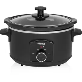 Tristar VS-3915 Schongarer (Edelstahl Keramiktopf mit 2 Hitzestufen und Warmhaltefunktion, 3,5 L)